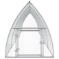 vidaXL Jaula para gallinas acero galvanizado plateado 600x105x120 cm vidaXL Jaula para gallinas acero galvanizado plateado 600x105x120 cm