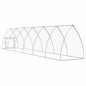 vidaXL Jaula para gallinas acero galvanizado plateado 600x105x120 cm vidaXL Jaula para gallinas acero galvanizado plateado 600x105x120 cm