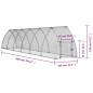 vidaXL Jaula para gallinas acero galvanizado plateado 600x105x120 cm vidaXL Jaula para gallinas acero galvanizado plateado 600x105x120 cm