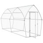 vidaXL Jaula para gallinas acero galvanizado plateado 400x105x182 cm vidaXL Jaula para gallinas acero galvanizado plateado 400x105x182 cm