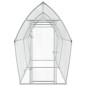 vidaXL Jaula para gallinas acero galvanizado plateado 400x105x182 cm vidaXL Jaula para gallinas acero galvanizado plateado 400x105x182 cm
