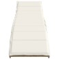 vidaXL Tumbona con cojín ratán sintético beige 55x199x50 cm vidaXL Tumbona con cojín ratán sintético beige 55x199x50 cm