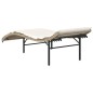 vidaXL Tumbona con cojín ratán sintético beige 55x199x50 cm vidaXL Tumbona con cojín ratán sintético beige 55x199x50 cm