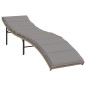 vidaXL Tumbonas con mesita 2 unidades ratán sintético beige vidaXL Tumbonas con mesita 2 unidades ratán sintético beige
