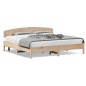 vidaXL Estructura de cama con cabecero madera maciza pino 180x200 cm vidaXL Estructura de cama con cabecero madera maciza pino 180x200 cm