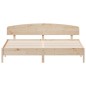 vidaXL Estructura de cama con cabecero madera maciza pino 180x200 cm vidaXL Estructura de cama con cabecero madera maciza pino 180x200 cm