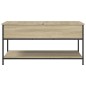 vidaXL Mesa de centro madera ingeniería metal roble Sonoma 100x50x50cm vidaXL Mesa de centro madera ingeniería metal roble Sonoma 100x50x50cm