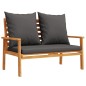 vidaXL Set de muebles de jardín 4 pzs y cojines madera maciza acacia vidaXL Set de muebles de jardín 4 pzs y cojines madera maciza acacia