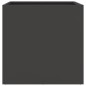 vidaXL Jardineras 2 unidades acero laminado en frío negro 49x47x46 cm vidaXL Jardineras 2 unidades acero laminado en frío negro 49x47x46 cm