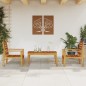 vidaXL Juego de muebles de jardín 3 piezas madera maciza acacia vidaXL Juego de muebles de jardín 3 piezas madera maciza acacia