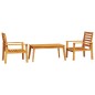 vidaXL Juego de muebles de jardín 3 piezas madera maciza acacia vidaXL Juego de muebles de jardín 3 piezas madera maciza acacia