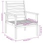 vidaXL Juego de muebles de jardín 3 piezas madera maciza acacia vidaXL Juego de muebles de jardín 3 piezas madera maciza acacia