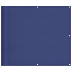 vidaXL Pantalla de balcón 100% poliéster Oxford azul 90x800 cm