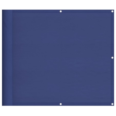 vidaXL Pantalla de balcón 100% poliéster Oxford azul 90x800 cm