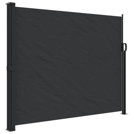 vidaXL Toldo lateral retráctil de jardín negro 170x300 cm