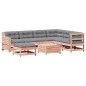 vidaXL Juego de muebles jardín 8 pzas y cojines madera abeto Douglas vidaXL Juego de muebles jardín 8 pzas y cojines madera abeto Douglas