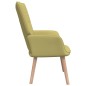 vidaXL Silla de relajación con taburete de tela verde vidaXL Silla de relajación con taburete de tela verde
