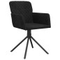 vidaXL Sillas de comedor giratorias 2 uds terciopelo negro vidaXL Sillas de comedor giratorias 2 uds terciopelo negro