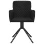 vidaXL Sillas de comedor giratorias 2 uds terciopelo negro vidaXL Sillas de comedor giratorias 2 uds terciopelo negro