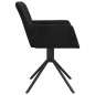vidaXL Sillas de comedor giratorias 2 uds terciopelo negro vidaXL Sillas de comedor giratorias 2 uds terciopelo negro