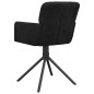 vidaXL Sillas de comedor giratorias 2 uds terciopelo negro vidaXL Sillas de comedor giratorias 2 uds terciopelo negro