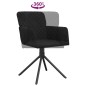 vidaXL Sillas de comedor giratorias 2 uds terciopelo negro vidaXL Sillas de comedor giratorias 2 uds terciopelo negro