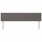 vidaXL Cabeceros 2 unidades de cuero sintético gris 80x5x78/88 cm vidaXL Cabeceros 2 unidades de cuero sintético gris 80x5x78/88 cm