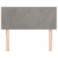 vidaXL Cabecero de terciopelo gris claro 80x5x78/88 cm
