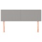 vidaXL Cabeceros 2 unidades tela gris claro 72x5x78/88 cm vidaXL Cabeceros 2 unidades tela gris claro 72x5x78/88 cm