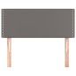 vidaXL Cabecero de cuero sintético gris 90x5x78/88 cm vidaXL Cabecero de cuero sintético gris 90x5x78/88 cm
