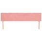 vidaXL Cabeceros 2 unidades de terciopelo rosa 80x5x78/88 cm