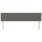 vidaXL Cabeceros 2 unidades de cuero sintético gris 100x5x78/88 cm vidaXL Cabeceros 2 unidades de cuero sintético gris 100x5x78/88 cm