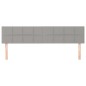 vidaXL Cabeceros 2 unidades de tela gris claro 100x5x78/88 cm vidaXL Cabeceros 2 unidades de tela gris claro 100x5x78/88 cm