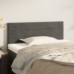 vidaXL Cabecero de terciopelo gris oscuro 90x5x78/88 cm