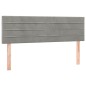 vidaXL Cabeceros 2 unidades terciopelo gris claro 72x5x78/88 cm vidaXL Cabeceros 2 unidades terciopelo gris claro 72x5x78/88 cm