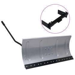 vidaXL Pala quitanieves para cortacésped con adaptador 100 cm