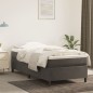 vidaXL Cama box spring con colchón terciopelo gris oscuro 80x200 cm vidaXL Cama box spring con colchón terciopelo gris oscuro 80x200 cm