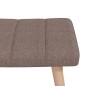 vidaXL Silla mecedora con reposapiés tela gris taupe vidaXL Silla mecedora con reposapiés tela gris taupe