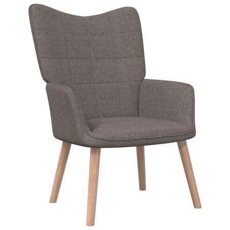vidaXL Sillón de relax de tela gris taupe
