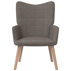 vidaXL Sillón de relax de tela gris taupe