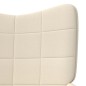 vidaXL Sillón de relax de tela crema vidaXL Sillón de relax de tela crema