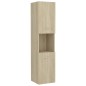 vidaXL Juego de muebles de baño madera de ingeniería roble Sonoma vidaXL Juego de muebles de baño madera de ingeniería roble Sonoma