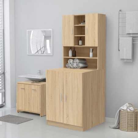 vidaXL Armario de lavadora roble Sonoma 71x71,5x91,5 cm