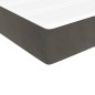 vidaXL Cama box spring con colchón terciopelo gris oscuro 80x200 cm vidaXL Cama box spring con colchón terciopelo gris oscuro 80x200 cm