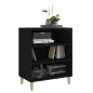 vidaXL Aparador de madera contrachapada negro 57x35x70 cm vidaXL Aparador de madera contrachapada negro 57x35x70 cm
