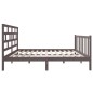 vidaXL Estructura de cama de madera maciza de pino gris 140x190 cm vidaXL Estructura de cama de madera maciza de pino gris 140x190 cm