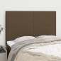 vidaXL Cabeceros 4 unidades tela marrón oscuro 72x5x78/88 cm vidaXL Cabeceros 4 unidades tela marrón oscuro 72x5x78/88 cm