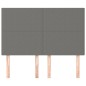 vidaXL Cabeceros 4 unidades tela gris oscuro 72x5x78/88 cm vidaXL Cabeceros 4 unidades tela gris oscuro 72x5x78/88 cm