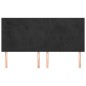 vidaXL Cabeceros 4 unidades de terciopelo negro 90x5x78/88 cm vidaXL Cabeceros 4 unidades de terciopelo negro 90x5x78/88 cm