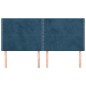 vidaXL Cabeceros 4 unidades de terciopelo azul oscuro 80x5x78/88 cm vidaXL Cabeceros 4 unidades de terciopelo azul oscuro 80x5x78/88 cm